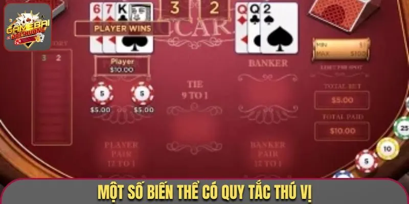 Một số biến thể có quy tắc thú vị của trò chơi