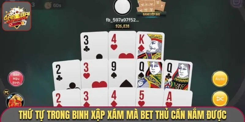 Thứ tự trong binh xập xám