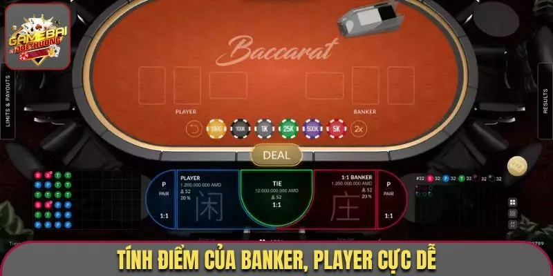 Tính điểm của banker, player cực dễ